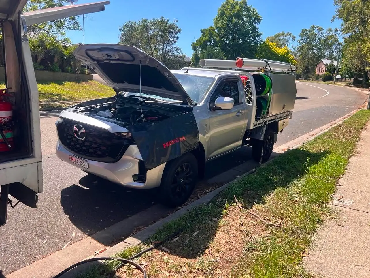 Car Diagnostics on a Roadside in Sydney